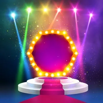 Show invitation concept. Stock Illustration