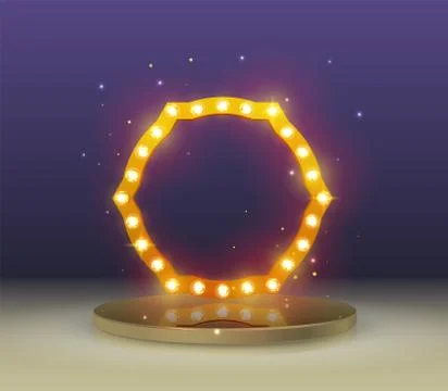 Show invitation concept. Stock Illustration