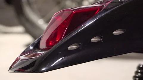 Show items retro motorcycle close up. 50 fps Stock Footage 46004410