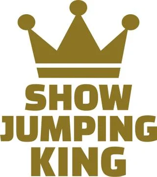 Show jumping king Illustrazione stock