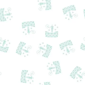 Show magic glyph seamless pattern Stock Illustration