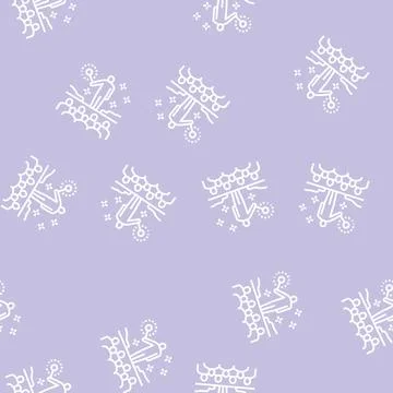 Show magic line seamless pattern Stock Illustration