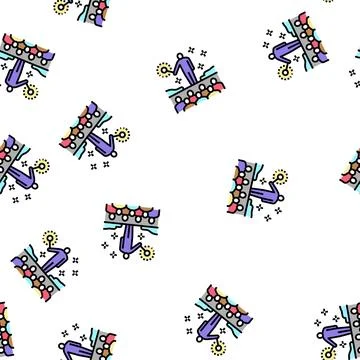 Show magic vector seamless pattern Stock Illustration