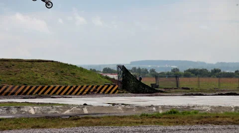 Show motorcyclists Stock Footage 29658929