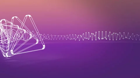 Show out transparant triangles. Stock Footage 41835808
