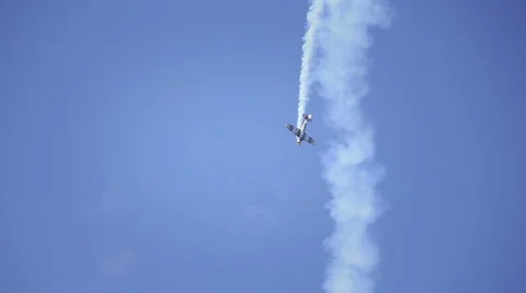 Show Plane at an Air Show Stock Footage 67559246
