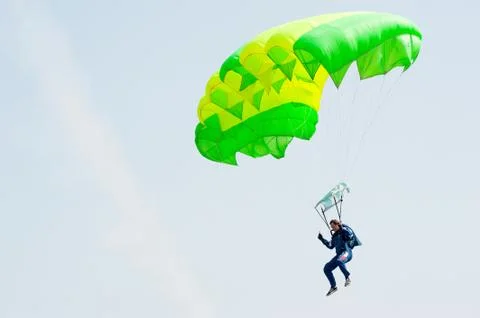 Show program of paratrooper Foto stock