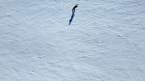 Show of ski athletes in super slow motion Stock-Footage 259986152