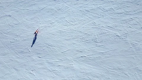 Show of ski athletes in super slow motion 動画素材 259986155
