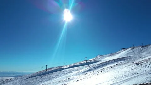 Show of ski athletes in super slow motion 動画素材 259987997