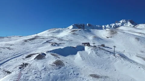 Show of ski athletes in super slow motion 스톡 동영상 259993053