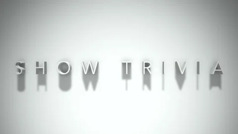 Show trivia 3D title animation with shadows on a white background Stock Footage 297670821