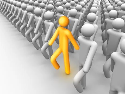 Show your difference Illustrazione stock