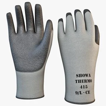 Showa Gardening Gloves 3D Model