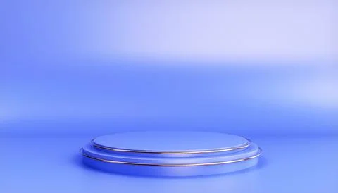 Showcase, blue background. Stock Illustration