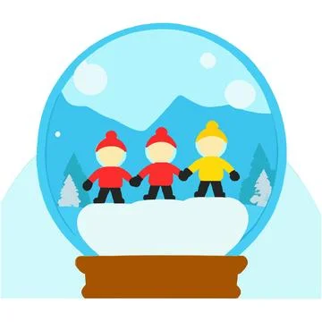 Showcase Decorative Glass Structure Scene Stock-Illustration