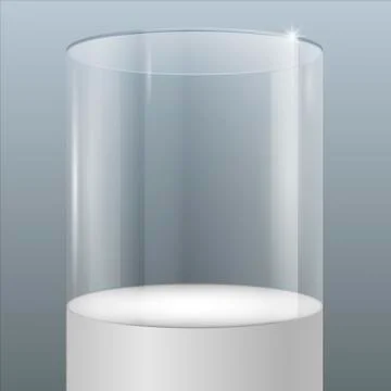 Showcase from glass Stock Illustration