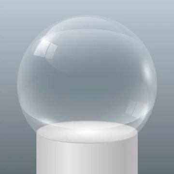 Showcase from glass Stock Illustration