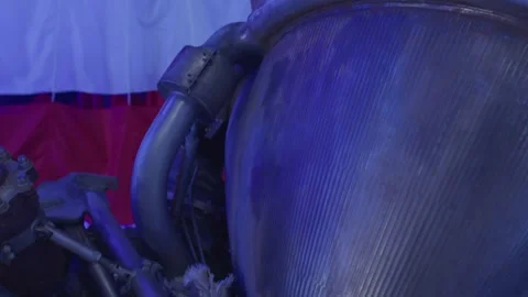 Showcase of Rocket Engine at Xichang Space Center in Sichuan, China Stockbeeldmateriaal 315109666