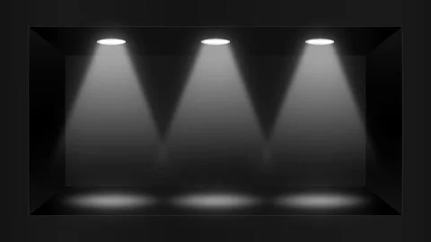 Showcase spotlight animation with dynamic white light turning on and off. 库存影片 341525057