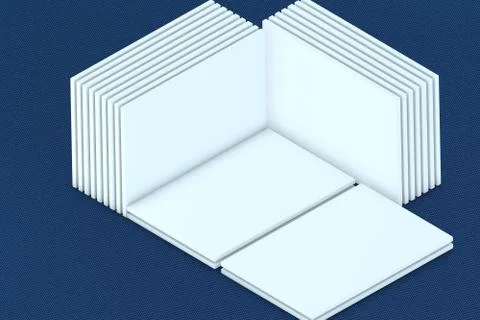 Showcase. template to presentation app web design Illustrazione stock