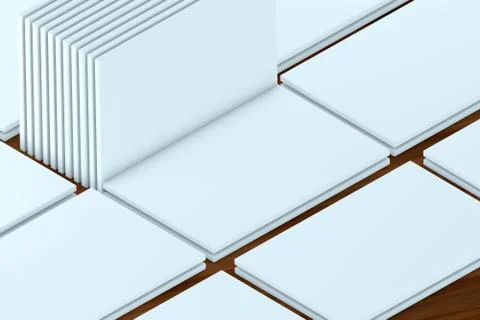 Showcase. template to presentation app web design Stock Illustration