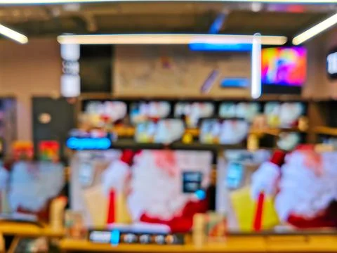 Showcase with TV sets in the modern electronics store. Фото