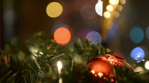 Showcase, windowsill, cafe window with holiday items Stock Footage 132121034