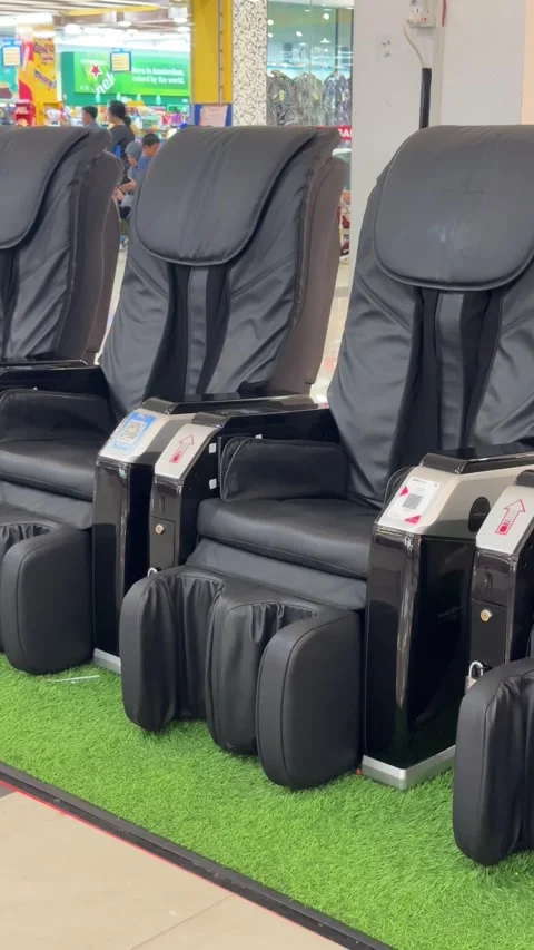 Showcasing a collection of advanced therapeutic recliners designed for ulti.. Video stock 326036452
