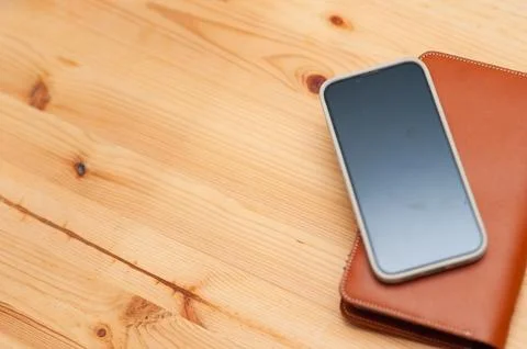 Showcasing mobile technology and innovation in a modern minimalistic worksp.. 写真素材
