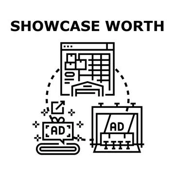 Showcasing product worth through digital advertising and promotion Stockillustratie