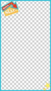 Showcasing retro border with marquee arrow, bulbs and stars, transparent Stock Illustration