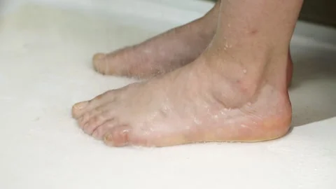 Shower and dancing in the bathroom Video stock 317493862