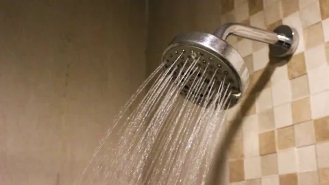 Shower in the bathroom Stock Footage 249530450