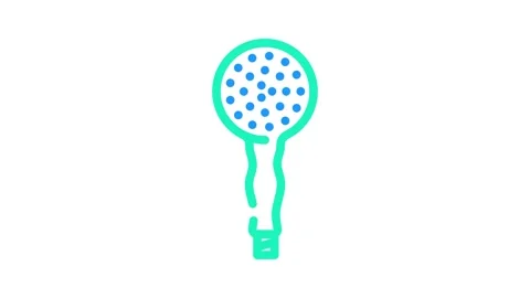 Shower bathroom interior color icon animation Stock Footage 327271027