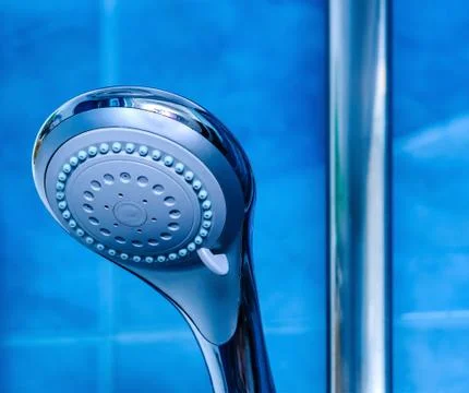 Shower in a bathroom Foto stock