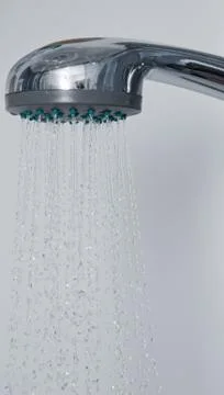 Shower in a bathroom Foto stock