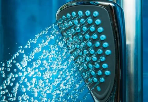 Shower in a bathroom 写真素材