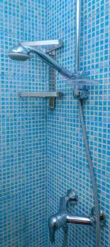 Shower in a bathroom Фото