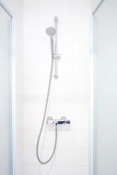 Shower in the bathroom Foto stock