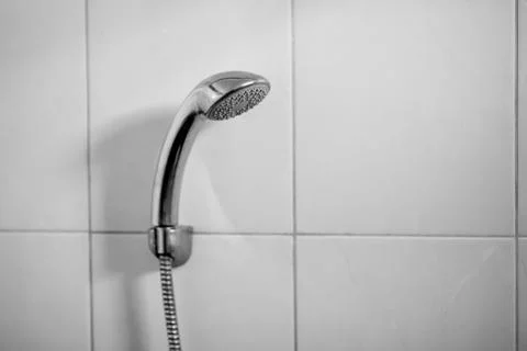Shower in the bathroom Stock Photos