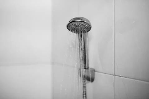 Shower in the bathroom Stock Photos