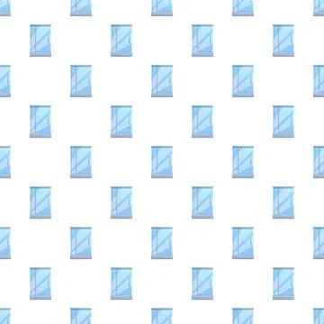 Shower cabin cubicle seamless pattern repeating background Illustrazione stock