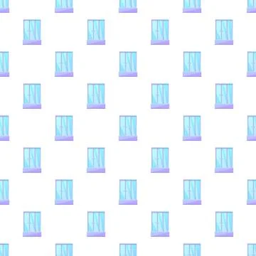 Shower cabin icon seamless pattern background Stock Illustration