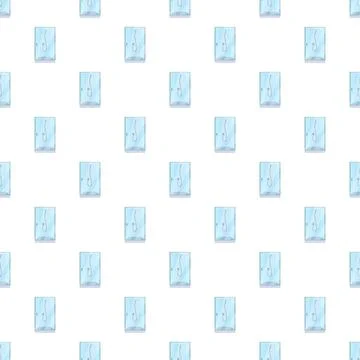 Shower cabin pattern creating bathroom design background Stock Illustration