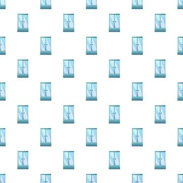 Shower cabin pattern repeating bathroom background concept Ilustración de archivo