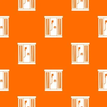 Shower cabin pattern seamless Stock Illustration