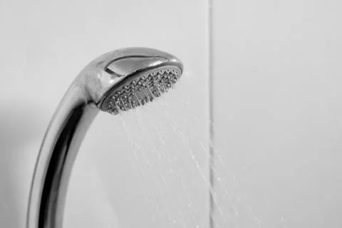 Shower close-up on light background Foto stock