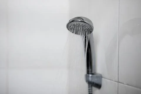 Shower close-up on light background Stock Photos
