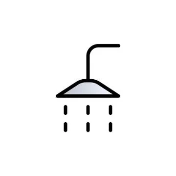 Shower color gradient vector icon イラスト素材